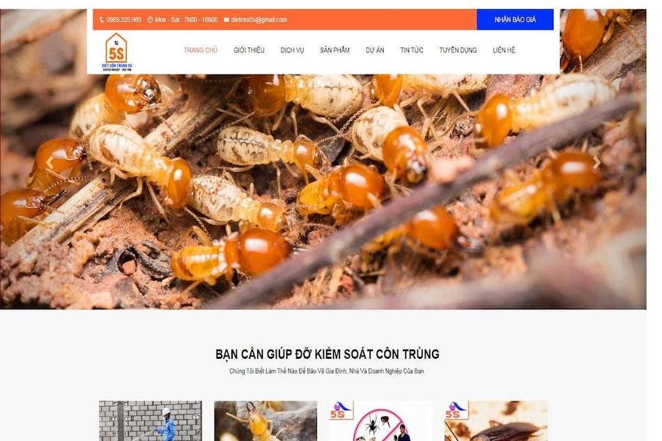 Diệt Côn Trùng 5S – Giúp khách hàng an tâm với dịch vụ diệt côn trùng tại Đà Nẵng