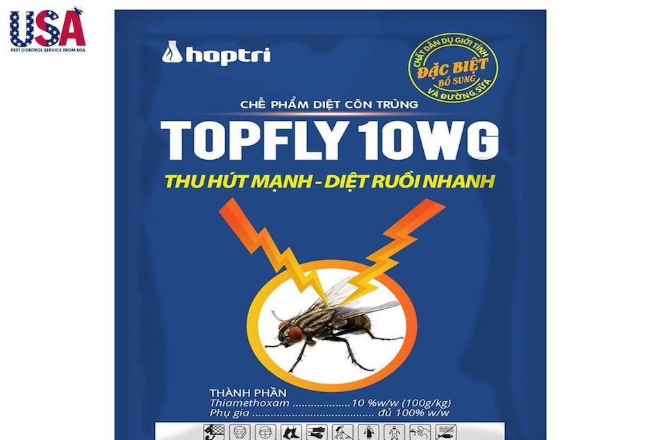 Topfly 10WG là chế phẩm sinh học có thể tiêu diệt hầu hết côn trùng trong nhà