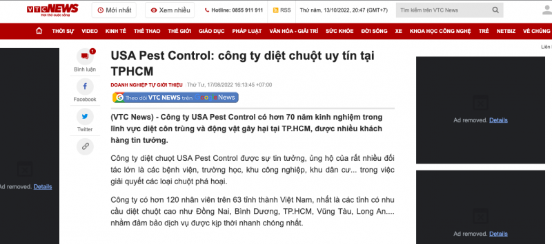 Báo chí nói về USA Pest Control