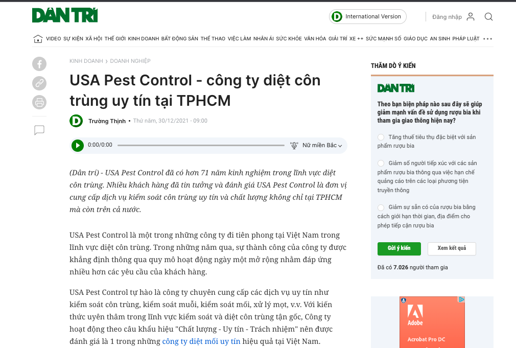 Giới thiệu USA Pest Control